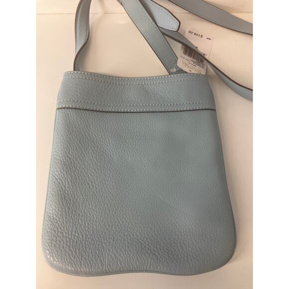 MICHAEL KORS NWT LIGHT BLUE PEBBLED LEATHER CROSSBODY BAG - Picture 14 of 14